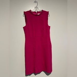 J. Crew Pink Sleeveless Sheath Mini Dress